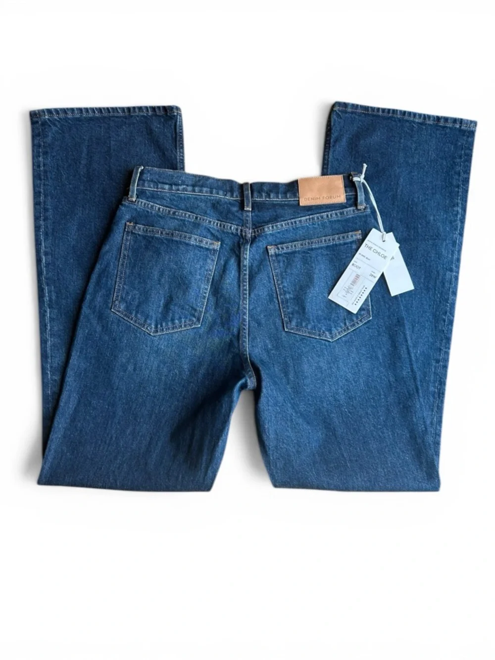 Aritzia Denim Forum Chloe Hi-Rise Bootcut Jeans NWT 28 Dark Indigo - Picture 5 of 10